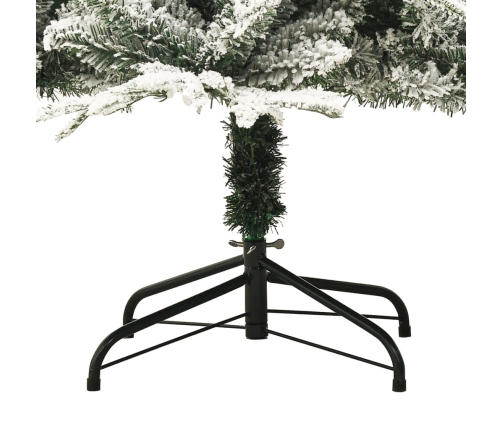 Mākslīgā Ziemassvētku Egle Ar Sniegu, Zaļa, 150 Cm, Pvc&Pe Vidaxl