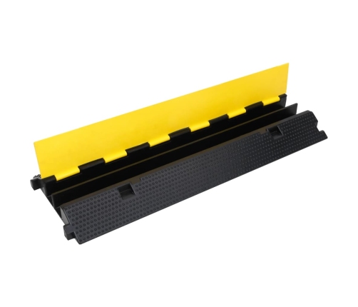 vidaXL kabeļu aizsargs, rampa, 2 kanāli, 100 cm, gumija