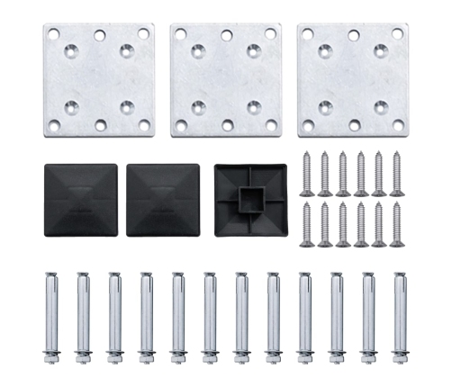 vidaXL žoga paneļu komplekts, 353x146 cm, brūns WPC