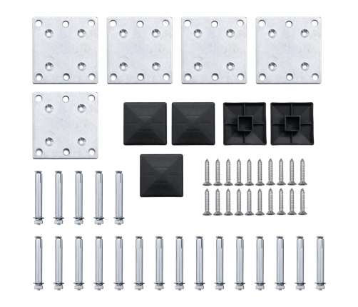 vidaXL žoga paneļu komplekts, 699x146 cm, brūns WPC