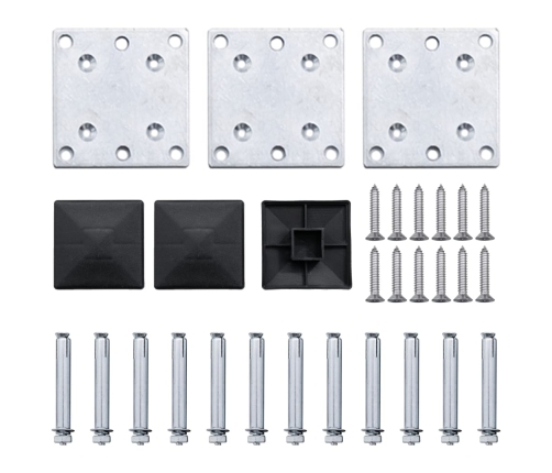 Žoga Paneļu Komplekts, 353X146 Cm, Pelēks Wpc   Vidaxl