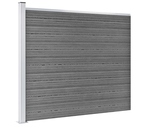 Žoga Paneļu Komplekts, 526X146 Cm, Pelēks Wpc   Vidaxl