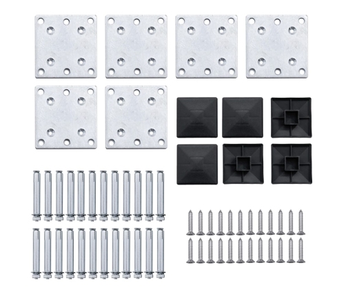 Žoga Paneļu Komplekts, 872X146 Cm, Pelēks Wpc   Vidaxl