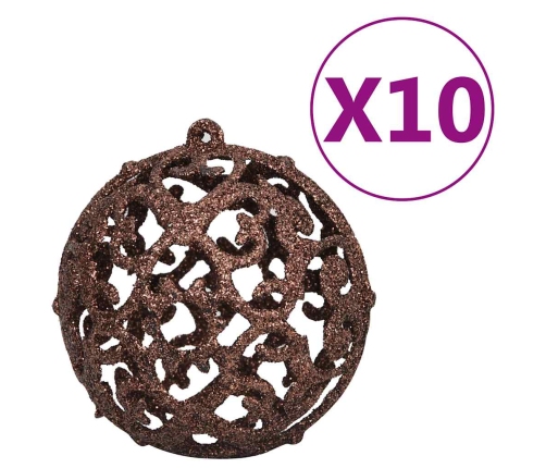 Ziemassvētku Bumbu Komplekts, 120 Gb., 300 Led, Zelta, Bronzas Vidaxl