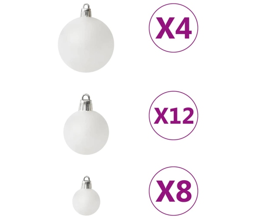 Ziemassvētku Bumbas, 100 Gab., Baltas Vidaxl