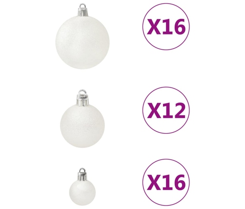 Ziemassvētku Bumbas, 100 Gab., Baltas Vidaxl