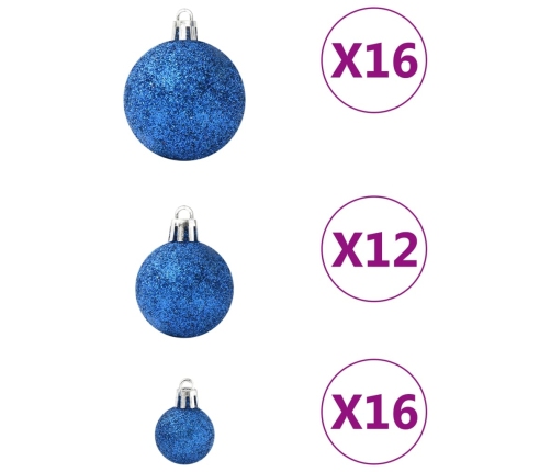 Ziemassvētku Bumbas, 100 Gab., Zilas Vidaxl