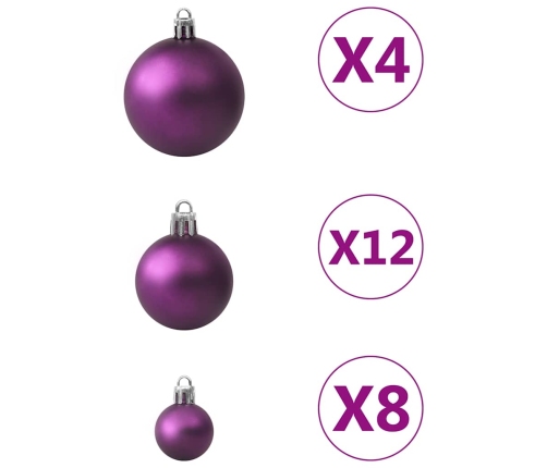 Ziemassvētku Bumbas, 100 Gab., Violetas Vidaxl