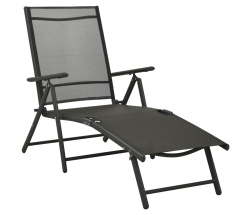 vidaXL 10-daļīgs dārza mēbeļu komplekts, melns, antracītpelēks