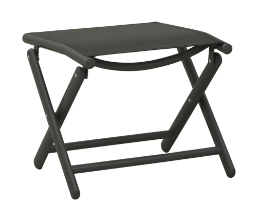 vidaXL 10-daļīgs dārza mēbeļu komplekts, melns, antracītpelēks