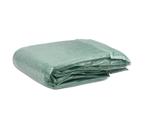 vidaXL siltumnīcas rezerves pārsegs, 18 m², 300x600x200 cm, zaļš