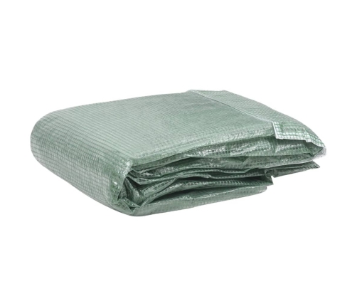 vidaXL siltumnīcas rezerves pārsegs, 18 m², 300x600x200 cm, zaļš