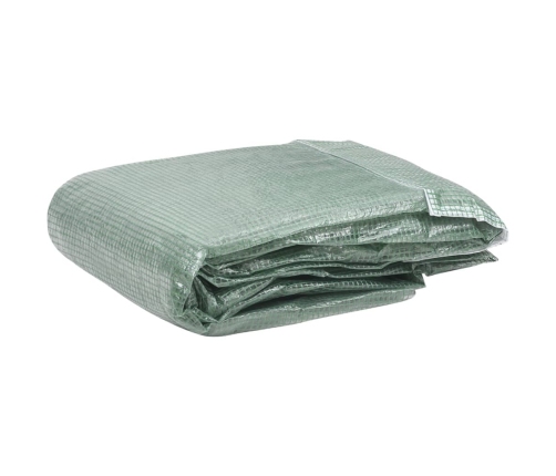 vidaXL siltumnīcas rezerves pārsegs, 16 m², 400x400x200 cm, zaļš