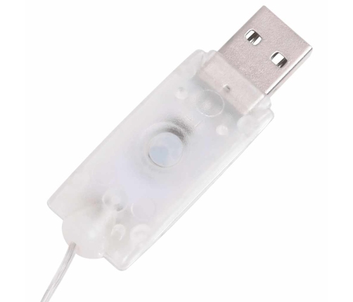 vidaXL dekoratīva Ziemassvētku sniegavīra figūra ar LED, audums, 60 cm