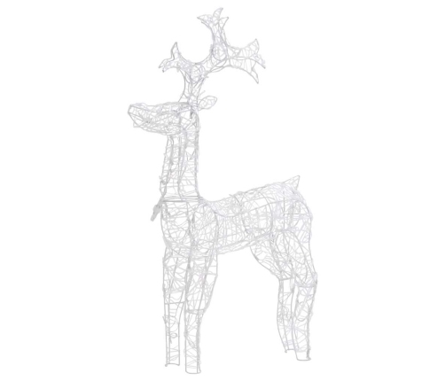 vidaXL Ziemassvētku dekorācija, ziemeļbriedis, 90 LED, 60x16x100 cm