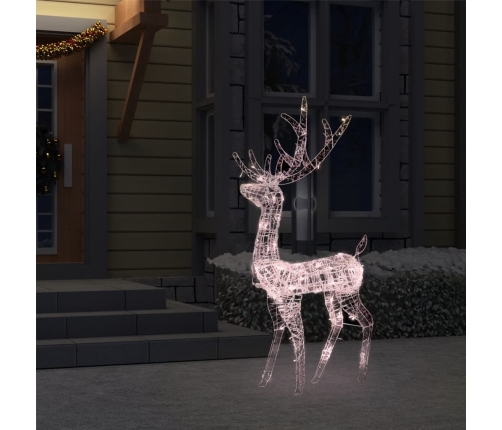 vidaXL Ziemassvētku dekorācija, ziemeļbriedis, 140 LED, 120 cm, akrils