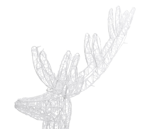 Ziemassvētku Dekorācija, Ziemeļbrieži, 250 Led, 180 Cm, Zili Vidaxl