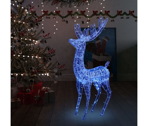 Ziemassvētku Dekorācija, Ziemeļbrieži, 250 Led, 180 Cm, Zili Vidaxl