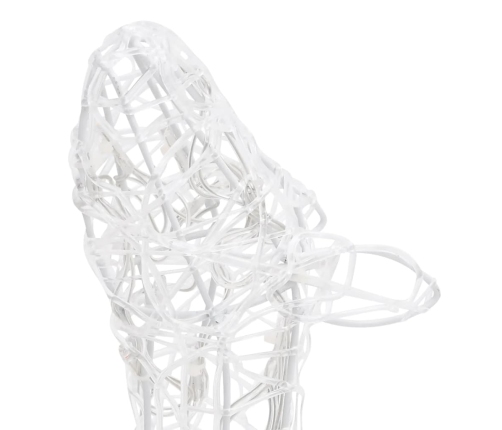 vidaXL akrila ziemeļbriežu Ziemassvētku dekorācija, 160 baltas LED