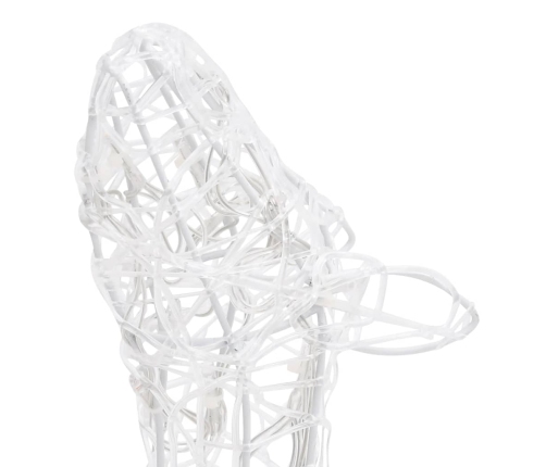 vidaXL akrila ziemeļbriežu Ziemassvētku dekorācija, 160 zilas LED