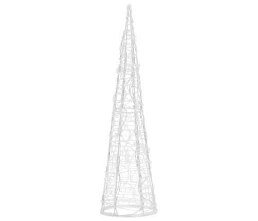 vidaXL LED lampiņu dekorācija, akrils, piramīda, 60 cm, zila