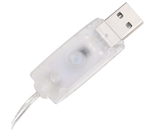 vidaXL LED lampiņu dekorācija, akrils, piramīda, 90 cm, vēsi balta