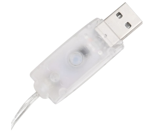 vidaXL LED lampiņu dekorācija, akrils, piramīda, 120 cm, daudzkrāsaina