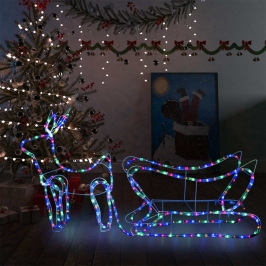 Ziemassvētku Dekorācija, Ziemeļbrieži Un Kamanas, 252 Led Vidaxl Ziemassvētku Dekorācija, Ziemeļbrieži Un Kamanas, 252 Led Vidaxl