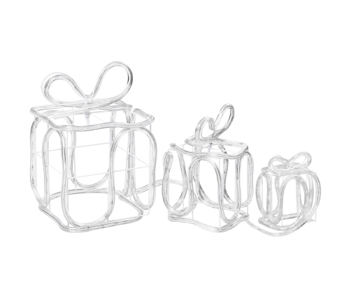 vidaXL Ziemassvētku dekorācija, dāvanu kastes ar 180 LED lampiņām