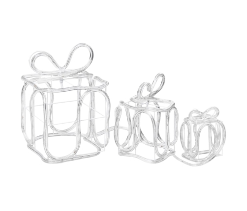 vidaXL Ziemassvētku dekorācija, dāvanu kastes ar 180 LED lampiņām