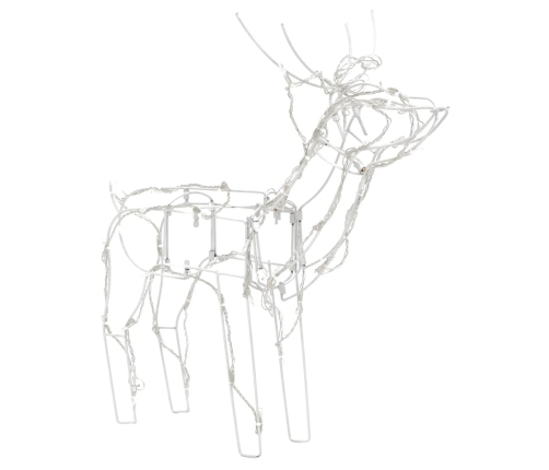 vidaXL 3-daļīgs Ziemassvētku dekors ar lampiņām, brieži, 229 LED