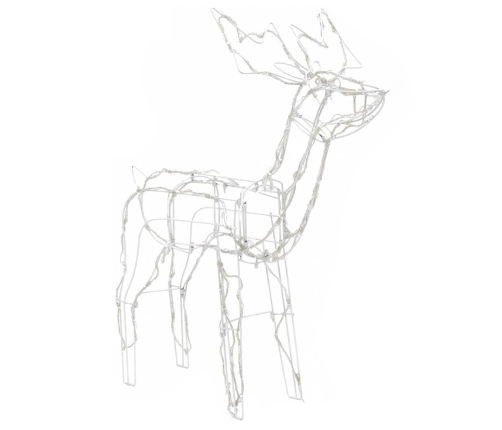 vidaXL 3-daļīgs Ziemassvētku dekors ar lampiņām, brieži, 229 LED