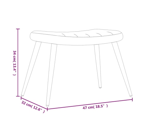 vidaXL atpūtas krēsls ar kāju balstu, sinepju dzeltens samts