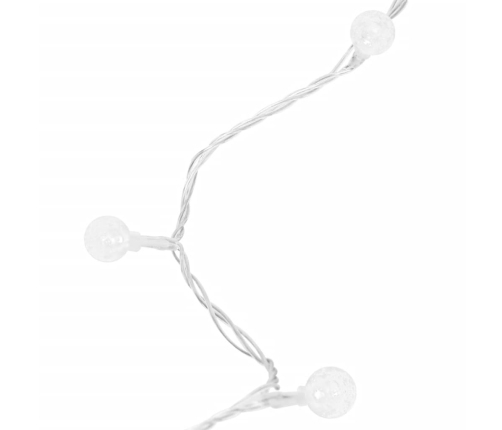 vidaXL LED lampiņu virtene, 40 m, 400 vēsi baltas LED, 8 funkcijas