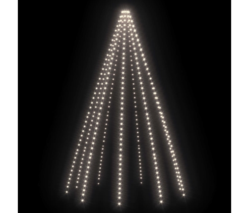 vidaXL Ziemassvētku lampiņas, 400 LED, 400 cm, vēsi baltas