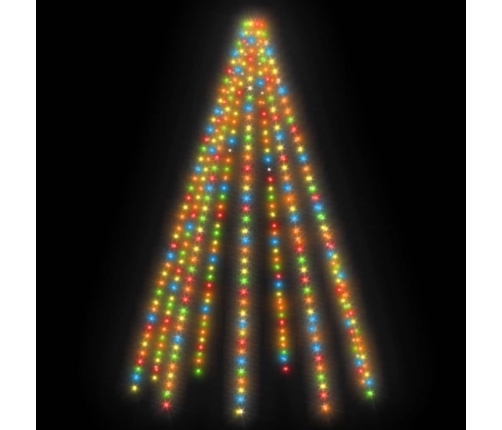 vidaXL Ziemassvētku lampiņas, 400 LED, 400 cm, krāsainas