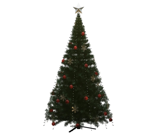 vidaXL Ziemassvētku lampiņas, 500 LED, 500 cm, vēsi baltas