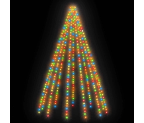 vidaXL Ziemassvētku lampiņas, 500 LED, 500 cm, krāsainas