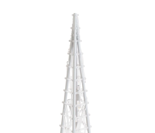 vidaXL dekoratīvi LED lampiņu rotājumi, akrils, 60/90/120 cm, balti