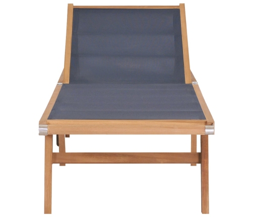 vidaXL sauļošanās zviļņi ar riteņiem, 2 gab., tīkkoks, tekstilēns