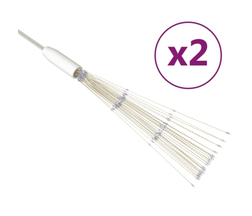 Ziemassvētku Led Lampiņas, 2 Gab., Zilas, 20 Cm, 280 Led Vidaxl