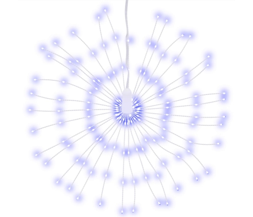 Ziemassvētku Led Lampiņas, 2 Gab., Zilas, 20 Cm, 280 Led Vidaxl