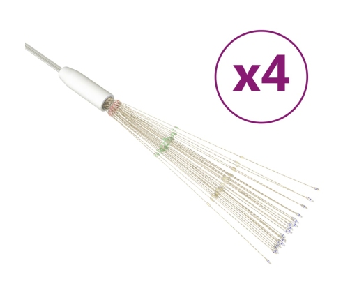 Ziemassvētku Led Lampiņas, 4 Gb., Daudzkrāsainas, 20Cm, 560 Led Vidaxl