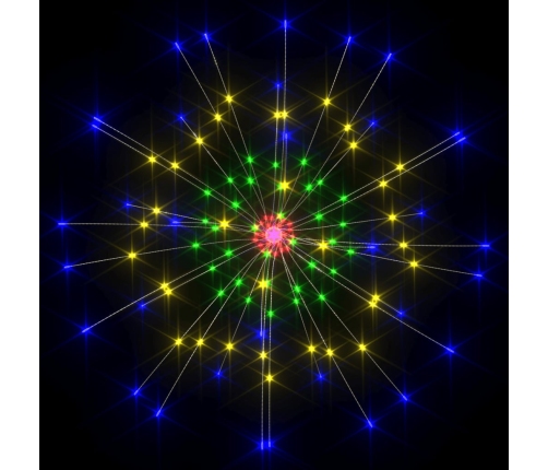 Ziemassvētku Led Lampiņas, 4 Gb., Daudzkrāsainas, 20Cm, 560 Led Vidaxl