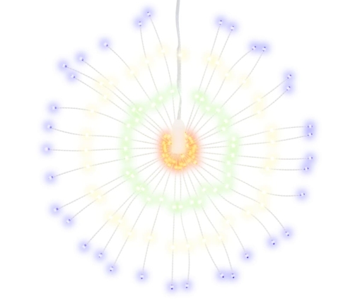 Ziemassvētku Led Lampiņas, 4 Gb., Daudzkrāsainas, 20Cm, 560 Led Vidaxl