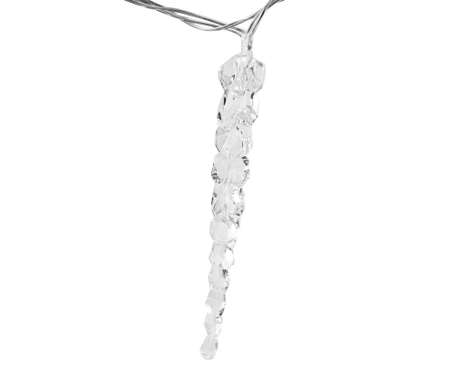 vidaXL Ziemassvētku lampiņas lāsteku formā, 40 gab., zilas, akrils