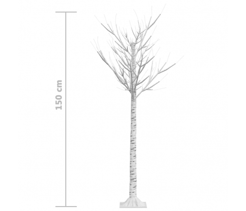 vidaXL Ziemassvētku koks, 140 LED, daudzkrāsaina gaisma, 1,5 m