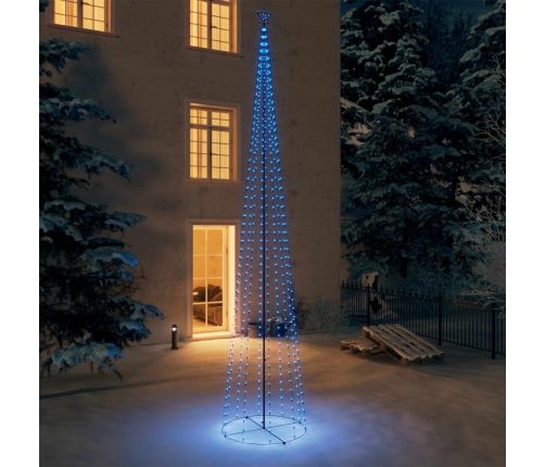 vidaXL Ziemassvētku koks, 752 zilas LED lampiņas, 160x500 cm