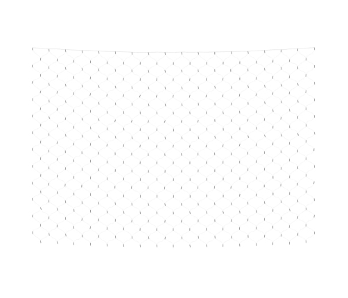 vidaXL Ziemassvētku lampiņu tīkls, 3x2 m, 204 silti baltas LED