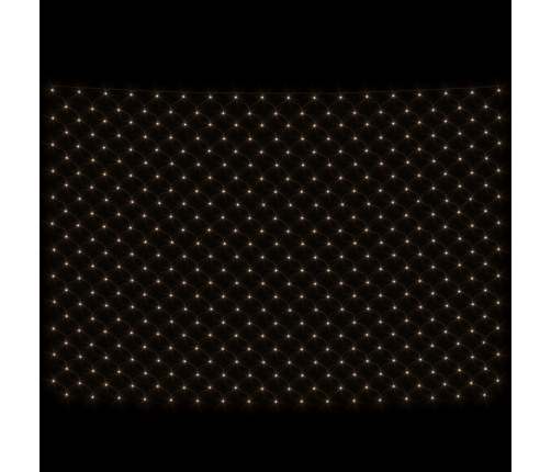 vidaXL Ziemassvētku lampiņu tīkls, 3x2 m, 204 silti baltas LED